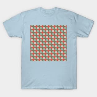 Geometric Hip Checkered Pattern T-Shirt